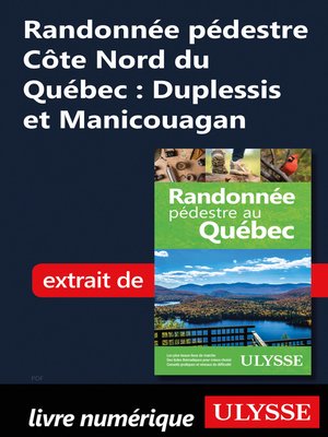 cover image of Randonnée pédestre Côte Nord du Québec Duplessis Manicouagan